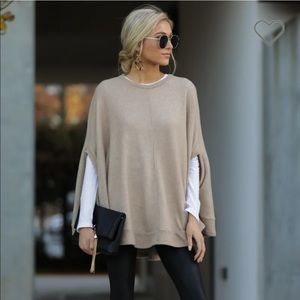 NWT! Red Dress Poncho